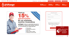 Desktop Screenshot of profuego.es