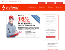 Tablet Screenshot of profuego.es
